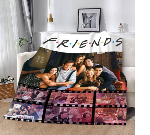 Плюшевий 3D-плед Friends №2 12292, 135х160 см