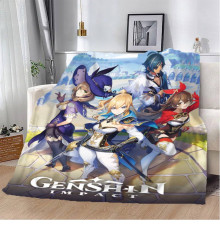 Плюшевий 3D-плед Genshin impact 12316, 135х160 см