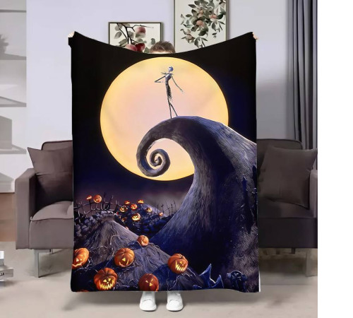 Плюшевий 3D-плед Halloween 17601, 135х160 см