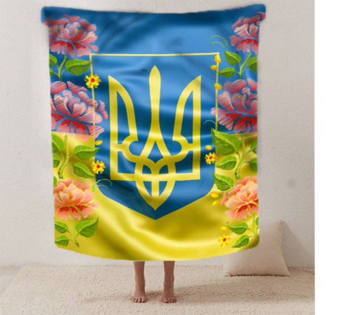 Патріотичний 3D-плед Національна гордість №2 12593, 135х160 см