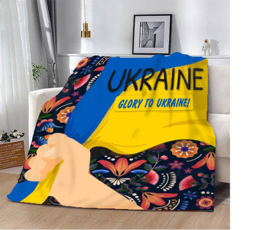 Патріотичний 3D-плед Український настрій 12544, 160х200 см