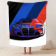 Плюшевий 3D-плед Престижний BMW 12438, 160х200 см