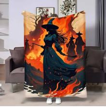 Плюшевий 3D-плед Halloween Witcher 17609, 135х160 см