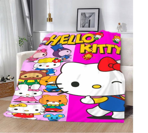 Плюшевий 3D-плед Hello Kitty 13034, 160х200 см