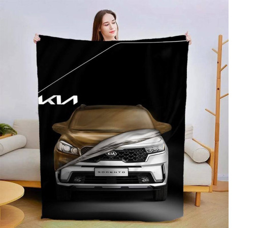 Плюшевий 3D-плед KIA №2 13917, 160х200 см