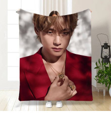 Плюшевий 3D-плед Kim Taehyung BTS 13366, 135х160 см