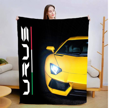 Плюшевий 3D-плед Lamborghini Urus №2 13426, 135х160 см