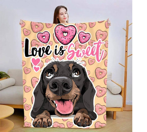 Плюшевий 3D-плед Love is sweet 13609, 160х200 см