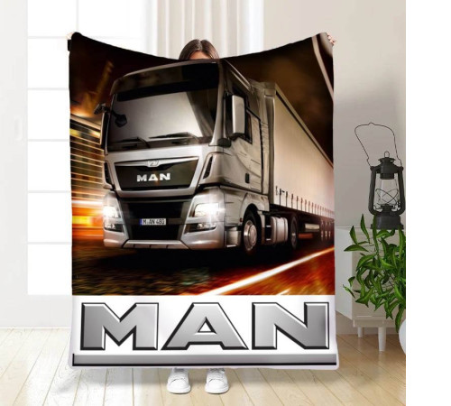 Плюшевий 3D-плед Man 16460, 135х160 см