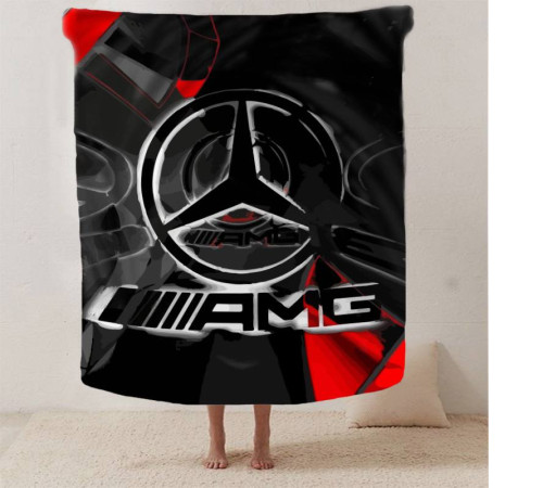 Плюшевий 3D-плед Mercedes-Benz AMG 12653, 135х160 см