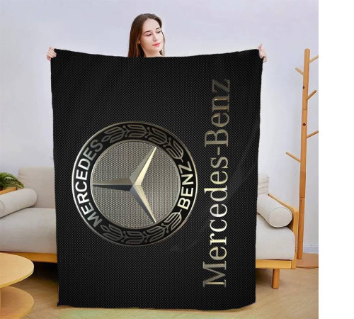Плюшевий 3D-плед Mercedes-Benz Lux 13443, 160х200 см