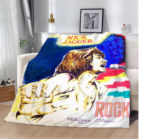 Плюшевий 3D-плед Mick Jagger 12027, 135х160 см