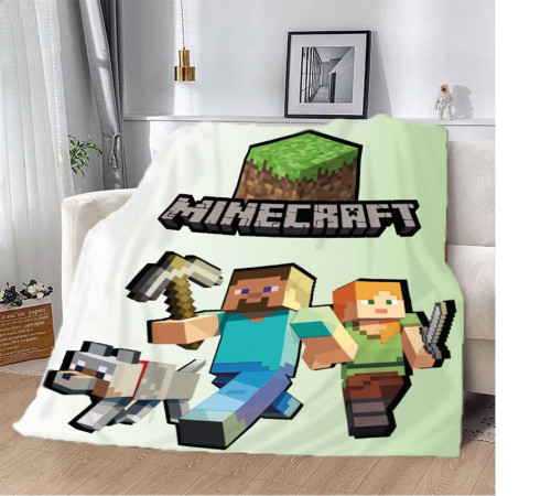 Плюшевий 3D-плед Minecraft 12264, 160х200 см
