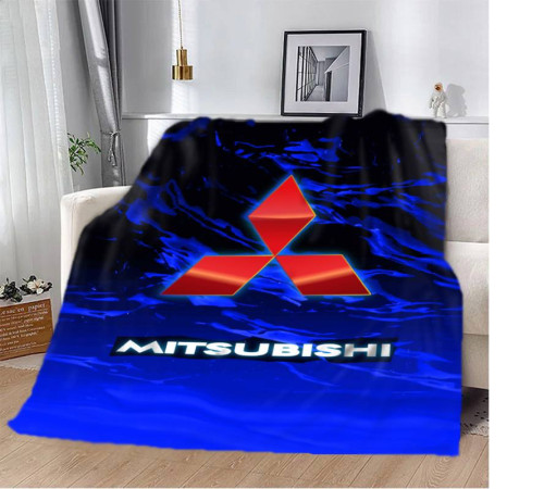 Плюшевий 3D-плед Mitsubishi blue 12783, 135х160 см