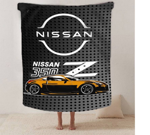Плюшевий 3D-плед Nissan 350 12626, 135х160 см