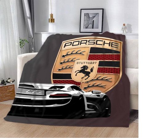 Плюшевий 3D-плед Porsche 12423, 160х200 см