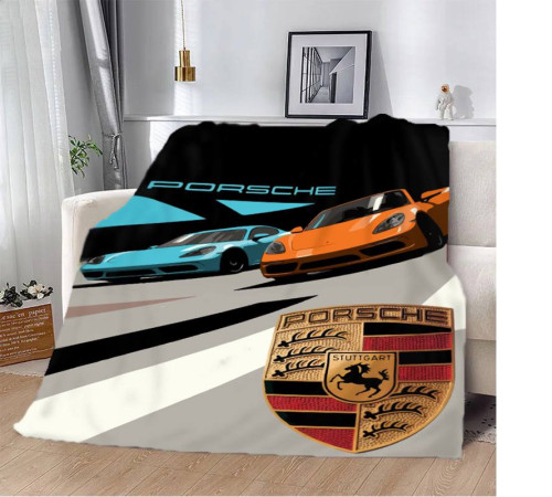 Плюшевий 3D-плед Porsche Дует 12126, 160х200 см