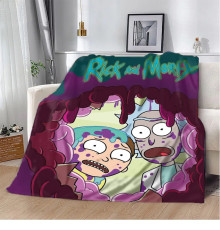 Плюшевий 3D-плед Rick and Morty 10652, 160х200 см