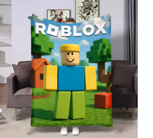 Плюшевий 3D-плед Roblo №4 32477, 135х160 см