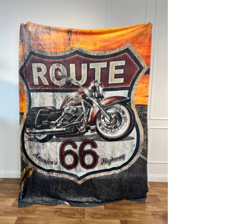 Плюшевий 3D-плед Route 66 10604, 160х200 см