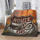Плюшевий 3D-плед Route 66 10604, 160х200 см