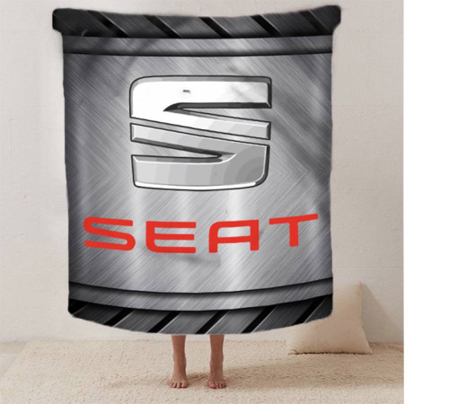 Плюшевий 3D-плед Seat 12629, 135х160 см