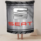 Плюшевий 3D-плед Seat 12629, 135х160 см