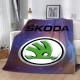 Плюшевий 3D-плед Skoda 12634, 160х200 см