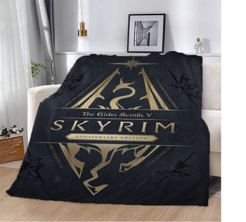 Плюшевий 3D-плед Skyrim 13262, 160х200 см