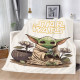 Плюшевий 3D-плед Star Wars Малюк Йода 12255, 160х200 см