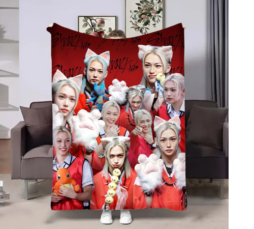 Плюшевий 3D-плед Stray Kids Felix 17966, 135х160 см