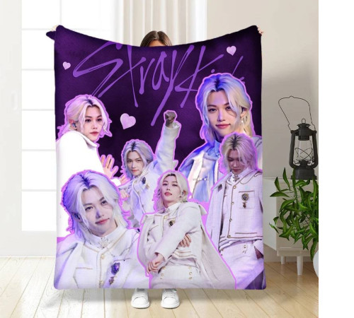 Плюшевий 3D-плед Stray Kids Felix №1 15780, 135х160 см