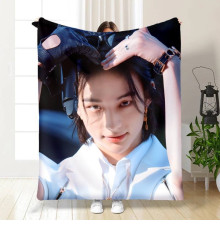 Плюшевий 3D-плед Stray Kids Hyunjin 15799, 160х200 см