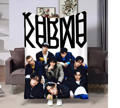 Плюшевий 3D-плед Stray Kids Karma 32324, 160х200 см