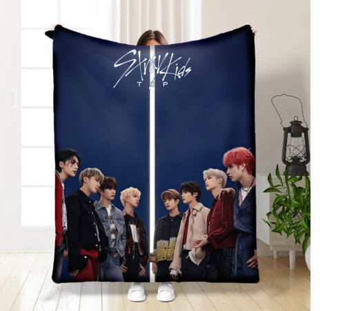 Плюшевий 3D-плед Stray Kids №2 15786, 135х160 см