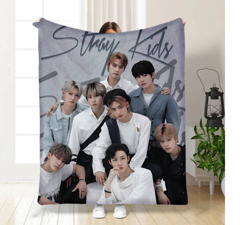 Плюшевий 3D-плед Stray Kids №4 15789, 160х200 см