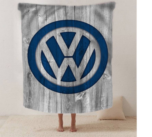 Плюшевий 3D-плед Volkswagen 12640, 160х200 см