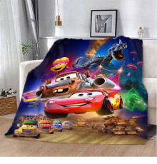 Плюшевий 3D-плед Тачки 13031, 160х200 см