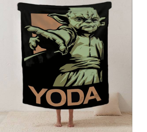 Плюшевий 3D-плед Yoda 12280, 135х160 см