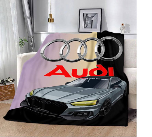 Плюшевий 3D-плед Audi 12420, 160х200 см