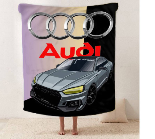 Плюшевий 3D-плед Audi 12420, 160х200 см