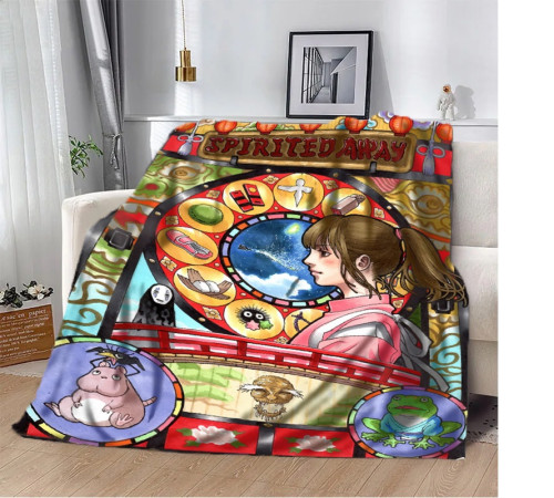 Плюшевий 3D-плед Аніме Spirited Away 10620, 160х200 см