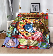 Плюшевий 3D-плед Аніме Spirited Away 10621, 135х160 см