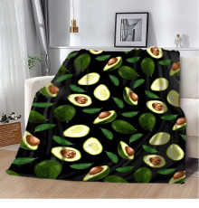 Плюшевий 3D-плед Avocado 10640, 160х200 см