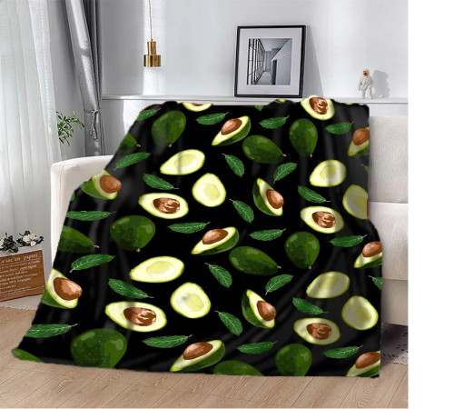 Плюшевий 3D-плед Avocado 10640, 160х200 см
