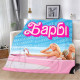 Плюшевий 3D-плед Barbie 13100, 160х200 см