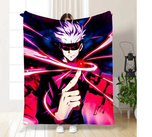 Плюшевий 3D-плед Годжо №2 15822, 135х160 см