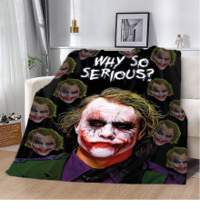 Плюшевий 3D-плед Джокер Why so serious? 11606, 160х200 см