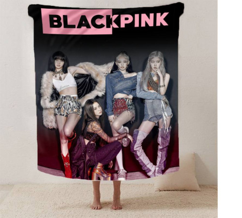Плюшевий 3D-плед Black Pink 13156, 160х200 см