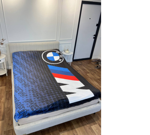 Плюшевий 3D-плед BMW 11866, 160х200 см